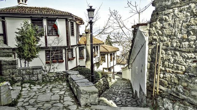 De oude stad in Plovdiv - de oudste stad van Europa